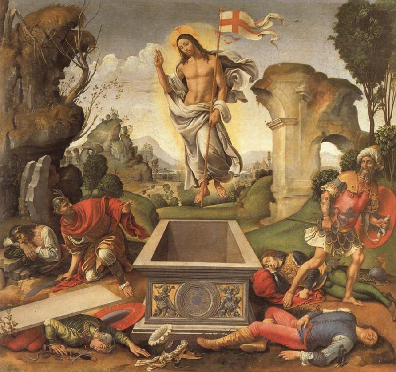 Raffaellino del garbo The Resurrection oil painting picture